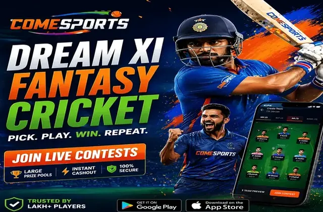 Come (Come App) fantasy cricket & matchday visual 1