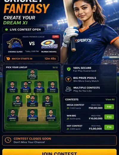 Come (Come App) fantasy cricket & matchday visual 3